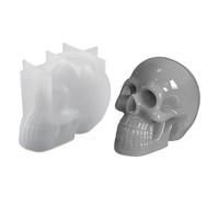 Mihauuke Skull Resin Mold - Skeleton Mold | 3D Sculpture Molding Casting Mould for Handmade Decoration Wax Clay Candle Making Home Halloween Parties Arts Holidays