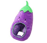 Mihauuke Vegetable Hat | Eggplant Veggie Costume | Plush Headgear Accessories Decorations for Easter Anime Cosplay Party Christmas