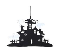 Mihauuke Witch Door Signs for Front Door - The Witch Is In Hanging Sign Black Words | Front Sign Decorations Black Words, Halloween Decor