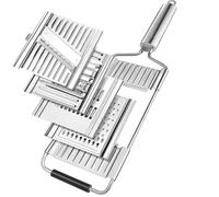 MiHerom 4-in-1 Vegetable Chopper,Adjustable Mandoline Slicer,Handheld Cheese Grater,Lemon Zester,Cabbage Shredder for Parmesan, Citrus, Nutmeg,Chocolate