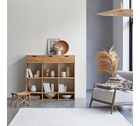 Miho - Low bookcase in solid oak Natural