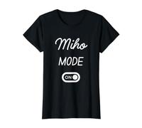 Miho Mode On Name Value Graphic T-Shirt, Women, Black, XL