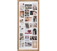 MIHORLIFE Solid Wood, Multi Large Aperture Photo Picture Frame, Versatile Collage Display with Durable Transparent Board, Wall or Tabletop Decor, Holds 20 Photos 6"x4"(Carbonized Black)