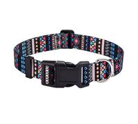 Mihqy Dog Collar for Medium Dogs, Fashion Design, Black Bohemia,M