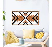 MIHTRA Wood Wall Decor, Rustic Wooden Wall Art, Boho Western Wall Decor Farmhouse Home Wall Art Prints On Wood For Bathroom Living Room Decor (Color : A, Size : 20.87 * 10.63 in)
