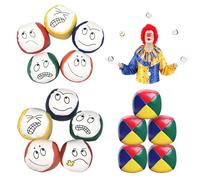 MIHURO Juggling Balls 15 Pcs Juggling Balls for Adults Children Beginners Soft Smooth Hacky Sack Ball Durable Juggling Sets,Easy Grip and Learn, Coloured Creative Funny Juggle Balls for Age 5+