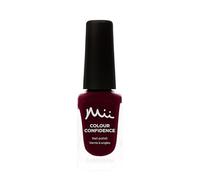 Mii Colour Confidence Quick Dry Nail Polish | High Shine Colour with Glossy Finish, Chip Resistant & Long Lasting Nail Polish | Nourishes, Strengthens, Protects | Dark Burgundy, Roasted Chestnut | 9ml