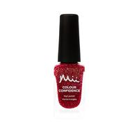 Mii Colour Confidence Quick Dry Nail Polish | High Shine with Glossy Finish, Chip Resistant & Long Lasting Nail Polish | Nourishes, Strengthens, Protects | Red with Gold Shimmer, Planet Sun | 9ml