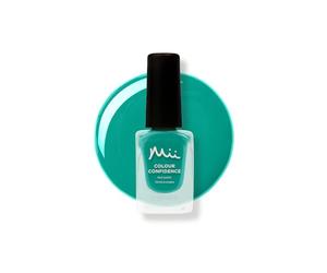 Mii Colour Confidence Quick Dry Nail Polish | Long Lasting & Fast Drying With Strengthening & Nourishing Formula | 14ml Paint | Positively Playful, Jade Green