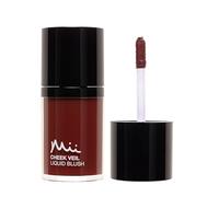 Mii Cosmetics Cheek Veil Liquid Blush | Weightless Liquid Blusher for Cheeks | Brightens with a Natural, Healthy Glow | Buildable & Blendable Makeup Blush | Cool-Toned Plum | Serenity | 7ml