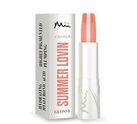 Mii Cosmetics HydraBoost Lip Lover Lipstick, Long Lasting, Packed with Hyaluronic Acid, High Impact Colour, Glossy Luminous Finish, Moisturising Lipstick for Healthy & Plump Lips, Summer Lovin'