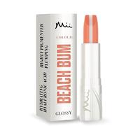 Mii Cosmetics HydraBoost Lip Lover Lipstick, Long Lasting, Packed with Hyaluronic Acid, High Impact Colour, Glossy Luminous Finish, Moisturising Lipstick for Healthy & Plump Lips, Beach Bum