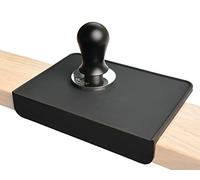 MiiCoffee Espresso Tamper Mat, Black Silicone Food Grade Pad 8 X 6 Inch Coffee Tamping Mat, Coffee Tamp Station, Espresso Accessory, Waterproof and Heat Resistant (Black)