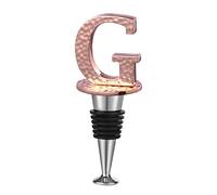 Miicol Bottle Stopper, Prosecco Stopper, Wine Gift, Initial Wine Stopper, Champagne Stopper, Novelty Prosecco Gift for Prosecco, Wine, Champagne, Letter G