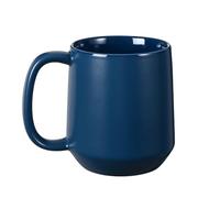 Miicol Ceramic Coffee Mug, 455 ml Large Coffee Cup, Tea Mug with Handle, Flat Bottom Mug for Men, Women, Office, Microwave and Dishwasher Safe, Multi-Color, Navy