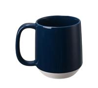 Miicol Ceramic Coffee Mug, 455ml Large Coffee Cup, Tea Mug with Handle, Flat Bottom Mug for Men, Women, Office, Microwave and Dishwasher Safe, Multi-Color, Deep Ocean Blue