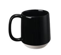 Miicol Ceramic Coffee Mug, 455ml Large Coffee Cup, Tea Mug with Handle, Flat Bottom Mug for Men, Women, Office, Microwave and Dishwasher Safe, Multi-Color, Panda Black