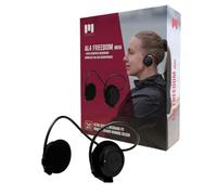 MIIEGO AL4 Freedom Mini Bluetooth Headphones - Short Neckband & Secure Fit - Wireless & Waterproof - Clear Sound & Long Battery - Black
