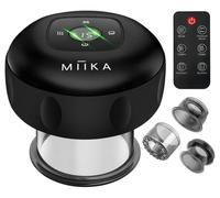 MIIKA Electric Cupping Therapy Set with Remote Control, Bonus Travel Case, Smart Cupping Therapy Massager for Massage Therapy, Red Light & Heated Suction Cups for Body Relaxation