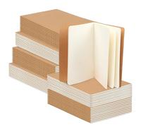 miikoul 60 Pcs Blank Kraft Notebooks