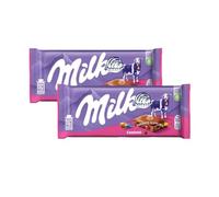 Miilka Confetti Chocolate Bar 100g Pack of 2, Delicious Milk Chocolate With Colorful Cocoa Pieces, Perfect for Sharing and Gifting For Everyone