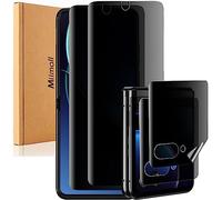 Miimall [2+2 Pack] Compatible with Motorola Razr 40 Ultra Privacy Screen Protector, [Front + Inside] Soft TPU [Anti-Spy] [Self-Healing] [Anti-Scratch] Protective Film for Motorola Razr 40 Ultra, 2023