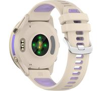 Miimall 22mm Strap for Garmin Forerunner 970/Forerunner 265/255/570 47mm, Soft Silicone Band for Vivoactive 4/Venu 3/2, Replacement Strap for Garmin Watch Darth Vader/First Avenger 45mm-White Purple