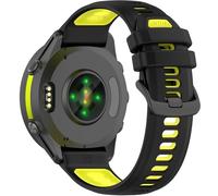Miimall 22mm Strap for Garmin Forerunner 970/Forerunner 265/255/570 47mm, Soft Silicone Band for Vivoactive 4/Venu 3/2, Replacement Strap for Garmin Watch Darth Vader/First Avenger 45mm-Black Yellow