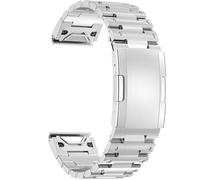Miimall 26mm Strap Compatible with Garmin Fenix 8 51mm/Instinct 2X Solar/Fenix 7X/Fenix 6X/Fenix 5X Watch Strap, Fenix 6X Pro/7X Pro/7X Solar Stainless Steel Band, Quick Fit Metal Strap