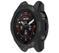 Miimall Armour Case for Garmin Fenix E, Soft TPU Bumper Case, Fenix E Cover 47MM, Anti-Scratch Shockproof Case for Garmin Watch Fenix E 47MM-Black