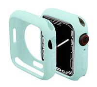 Miimall Bumper Case Compatible with Apple Watch Series 9/Series 8/Series 7 41mm, Soft TPU Ultra-thin Shell All-Around Protective Cover for Apple Watch Series 9 8 7 41mm-Light blue