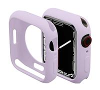 Miimall Bumper Case Compatible with Apple Watch Series 9/Series 8/Series 7 45mm, Soft TPU Ultra-thin Shell All-Around Protective Cover for Apple Watch Series 9 8 7 45mm-Purple
