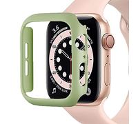 Miimall Compatible with Apple Watch SE/Series 6/5/4 40mm Bumper Protective Case, Super Thin Matte Hard PC Lightweight Slim Scratch-proof Fall-proof Cover for iWatch 40mm(Pine Green)