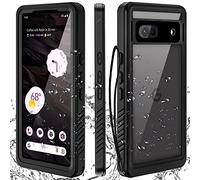 Miimall for Google Pixel 7A Case with Anti-Lost Wrist Strap, IP68 Waterproof Case with Built-in HD Screen Protector Full Body Protection, Heavy Duty Shockproof Dustproof Case Cover for Pixel 7A 6.1"