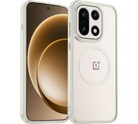 Miimall for OnePlus 15 Case, [Compatible with MagSafe] [Military Grade Drop Protection] Slim Thin Matte PC+ TPU Bumper Anti-Fingerprints Shockproof Protective Cover Case for OnePlus 15 2025, White