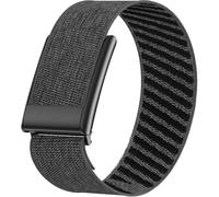 Miimall Nylon Strap for Whoop 5.0 Life/MG, Elastic Breathable Sports Strap, Sweat Absorption Band with Metal Frame Connector, Adjustable Stretch Wristband for Men Women-Charcoal Grey