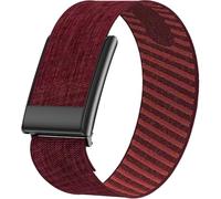 Miimall Nylon Strap for Whoop 5.0 Life/MG, Elastic Breathable Sports Strap, Sweat Absorption Band with Metal Frame Connector, Adjustable Stretch Wristband for Men Women-Rust Red