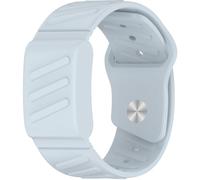 Miimall Silicone Strap for Whoop 5.0/4.0 Straps, One-Piece Strap and Case, Waterproof Breathable Soft Sports Band, WHOOP 4.0/5.0 One/Peak/MG/Life Replacement Wristband for Men Women-Light Blue