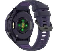 Miimall Soft TPU Strap for Garmin Forerunner 570 42mm/Forerunner 165/55/645/245, 20mm Band for Garmin Vivoactive 6/5/3, Vivomove/Venu Sq 2Plus /Approach S12 S50 S44 S42 Replacement Strap-Deep Purple