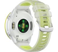 Miimall Sport Strap for Garmin Forerunner 570 42mm/Forerunner 165/55/645/245, 20mm Band for Garmin Vivoactive 6/5/3, Vivomove/Venu/Approach S12 S50 S44 S42 Replacement Strap for Men Women-Clear Green