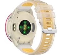 Miimall Sport Strap for Garmin Forerunner 970/265/255/Forerunner 570 47mm, 22mm Strap for Vivoactive 4/Venu 3/2, Garmin Watch Darth Vader/First Avenger 45mm Replacement Band for Girls-Clear Yellow