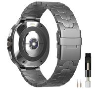 Miimall Titanium Strap for Samsung Galaxy Watch Ultra 2/1 47mm, No Gap Lightweight Business Titanium Band, Samsung Galaxy Watch Ultra 2026/2025/2024 Metal Replacement Strap for Men Women-Grey