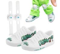 Miini Skateboard Shoes - Finger Toys Skateboard Shoes, Silicone Tiny Toys Doll Shoes | Finger Toys Miniature Shoes for Fingerboard, Fingerboard Shoes Tiny Toys with Knee Pads for Finger Breakdance