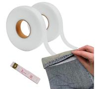 Miionwii 2 Pcs Wonder Web Hemming Tape 128 Metres, Hem Tape Iron on 140 Yards, 2cm Wide No Sewing Iron on Tape Roll Fabric Fusing Tape for DIY Crafts, Attaching Badges, Trouser and Clothing Repairs