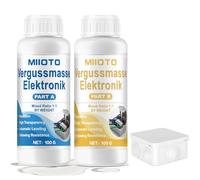Miioto Electric Potting Compound, Casting Resin Electronic, Potting Compound Electronics, with Junction Box, Waterproof, Electric Potting Compound, Transparent, Suitable for Boards, Moulds, Insulated