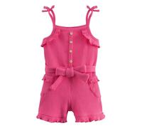 Miipat Baby Girl Clothes Summer Sleeveless Toddler Ruffle Knit Ribbed Suspender Romper Outfits Clothing Set for Girls Rose 110 3-4 Years