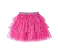 Miipat Girls Tutu Skirt, Layered Tulle Mini Skirts for Kids Dance Party | 3 Layered Tulle Skirts, Soft Cotton Lining, Elastic High Waist, Toddler Tiered Princess Rainbow Ballet Tutu, Birthday Daily
