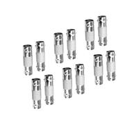 Miiqxx 12Pcs BNC Connector Female to Female Coupler Connector Adapter B NC In-Line Adapter for CCTV Camera Video SDI/BNC Cable Joining Extension