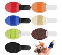Miiqxx 7PCS Adjustable Finger Splints,Finger Splint Protectors Support for Trigger Finger, Arthritis & Broken Bones,Fits All Fingers(7 Colors)