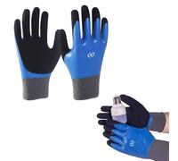 Miiqxx Insulation Work Gloves,1000V Insulating Rubber Gloves,High Voltage Protection,Non-Slip Flame Retardant Electrical Gloves,Safety Gloves for Industrial/Home Use